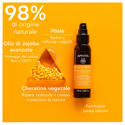 KERATIN REPAIR- Olio capelli nutriente e riparatore- 100 ml