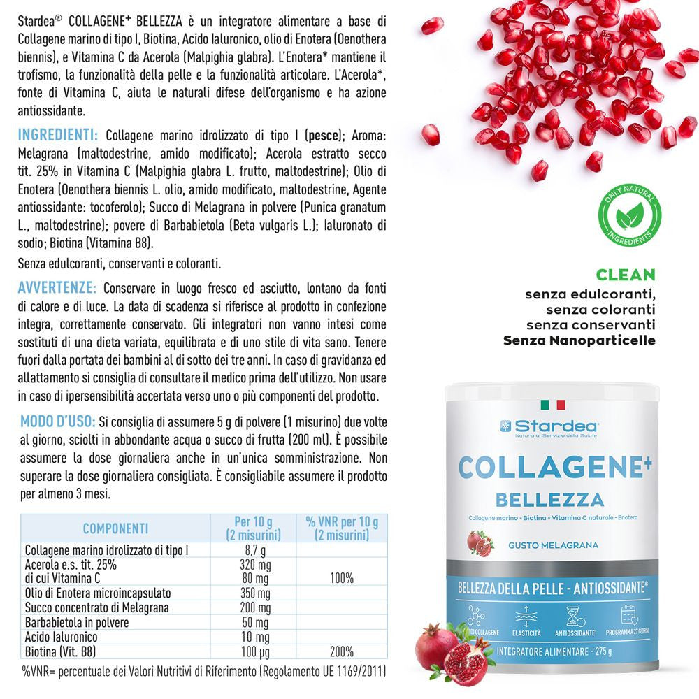 STARDEA COLLAGENE + BELLEZZA- Polvere 257g