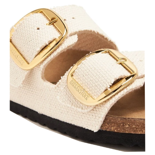 ARIZONA BIG BUCKLE RIVET LOGO - Vegan Canvas Eggshell