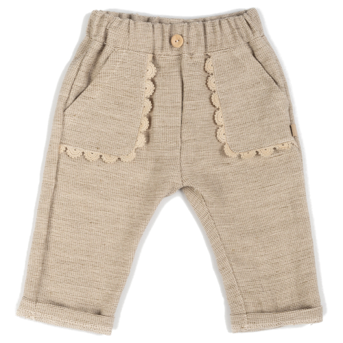 PANTS CON TASCHE IN EMBROIDERY