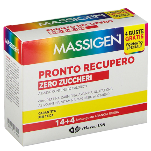 MASSIGEN PRONTO RECUPERO -ZERO ZUCCHERI- 14+4 Bustine