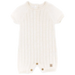 KNITTED - Pagliaccetto a righe - Bianco