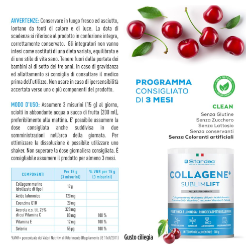STARDEA COLLAGENE + SUBLIMLIFT- Polvere 300g