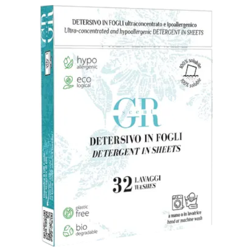 Gr Scent- Detersivo in fogli- astuccio da 16 fogli