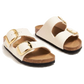ARIZONA BIG BUCKLE RIVET LOGO - Vegan Canvas Eggshell