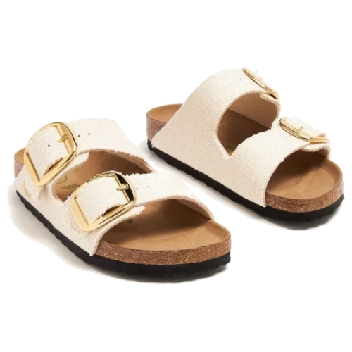 ARIZONA BIG BUCKLE RIVET LOGO - Vegan Canvas Eggshell