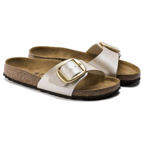 MADRID BIG BUCKLE - Graceful Pearl White