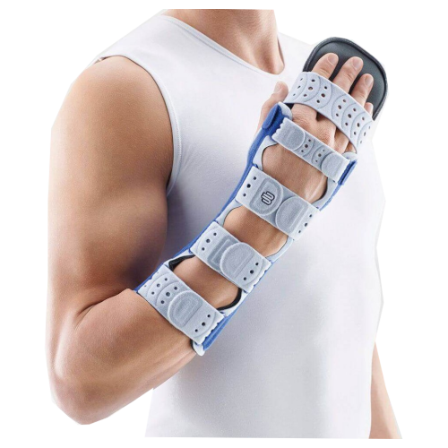 BAUERFEIND- ManuLoc Long Plus- Ortesi per l'immobilizzazione della mano con supporto rimovibile per dita e pollice