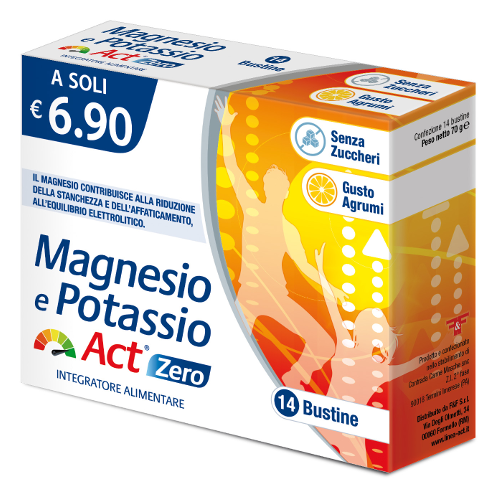 MAGNESIO E POTASSIO ACT ZERO- 14 BST