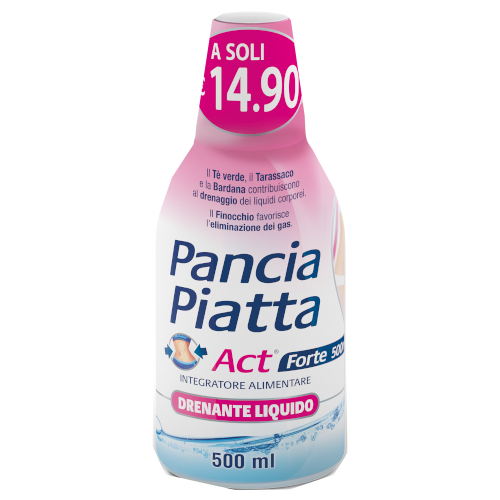 PANCIA PIATTA ACT FORTE- drenante liquido 500 ml