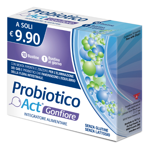 PROBIOTICO ACT GONFIORE - 10 bst