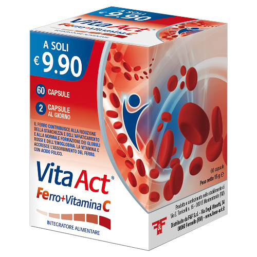 VITA ACT FERRO + VITAMINA C - 60cps
