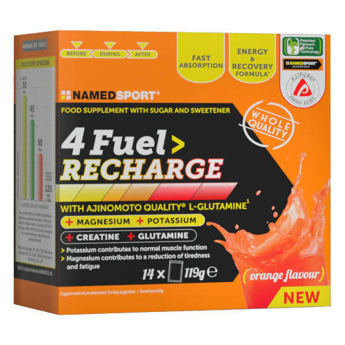 4FUEL> RECHARGE  ARANCIA- Vitamine Minerali ed Energia - 14 buste